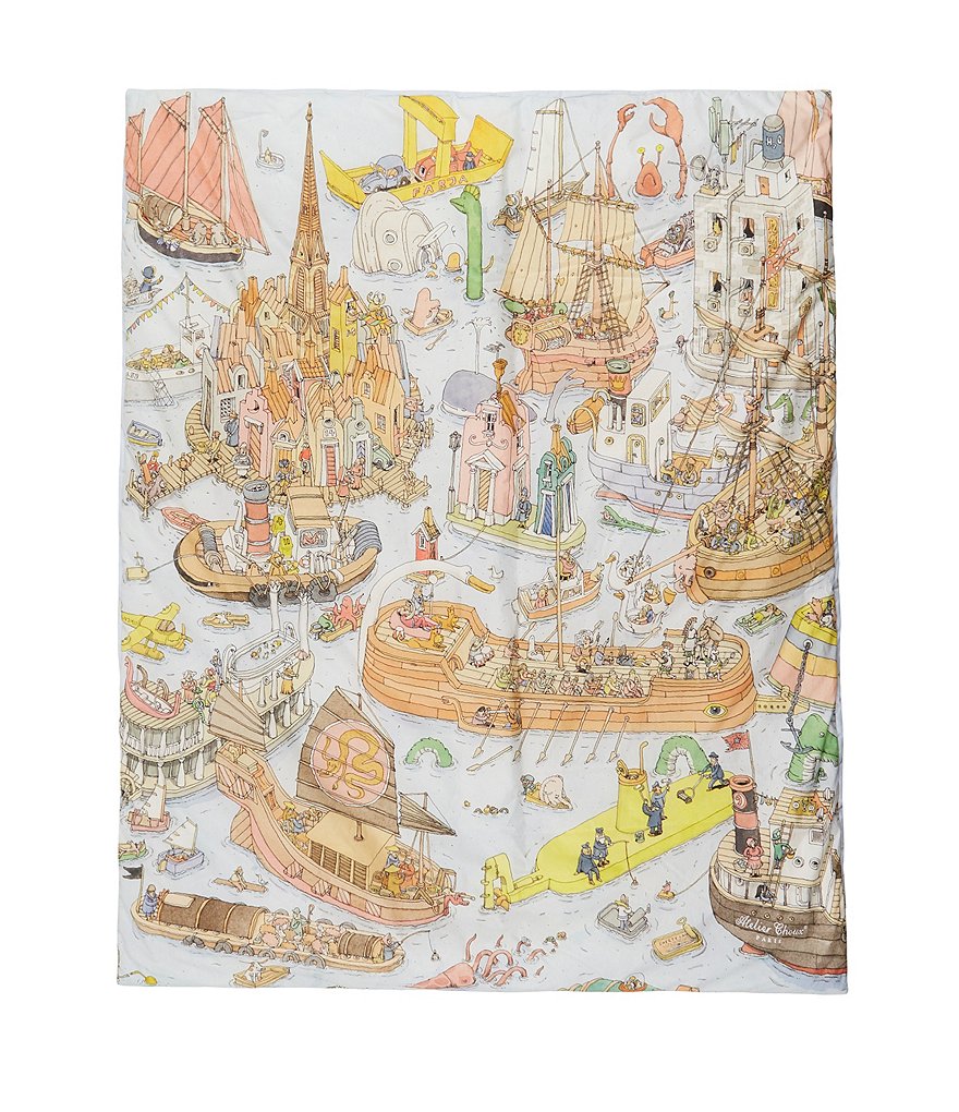 Atelier Choux Paris Baby The Ocean Academy Reversible Quilt