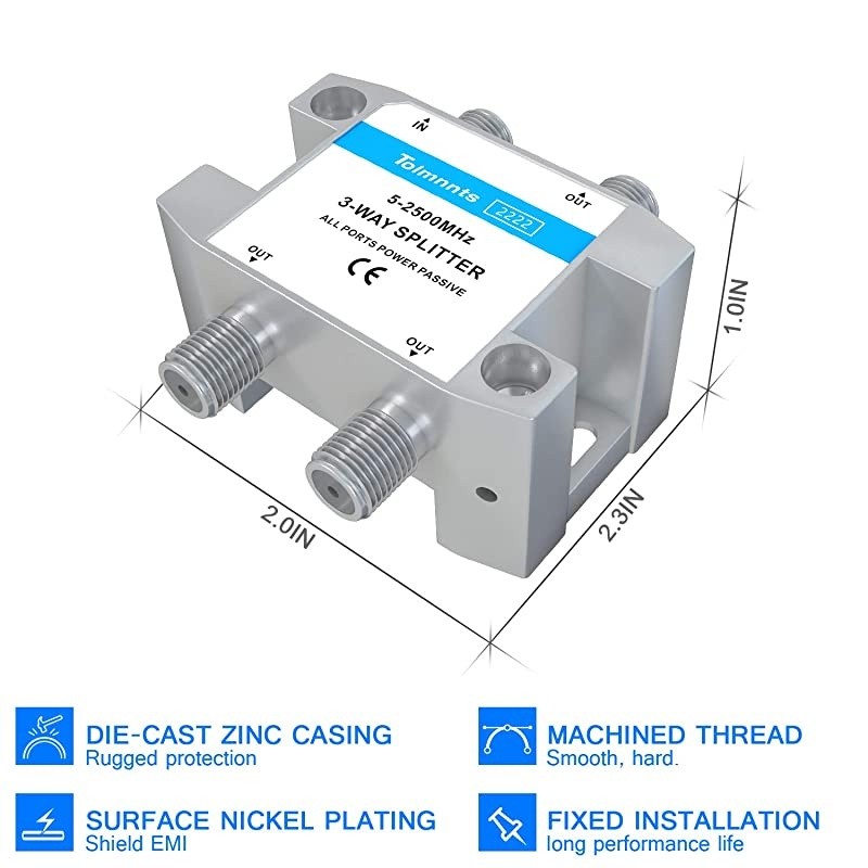 MSPLIT4R1-03 Approved WNC 4-Way Wide Band SWM Splitter