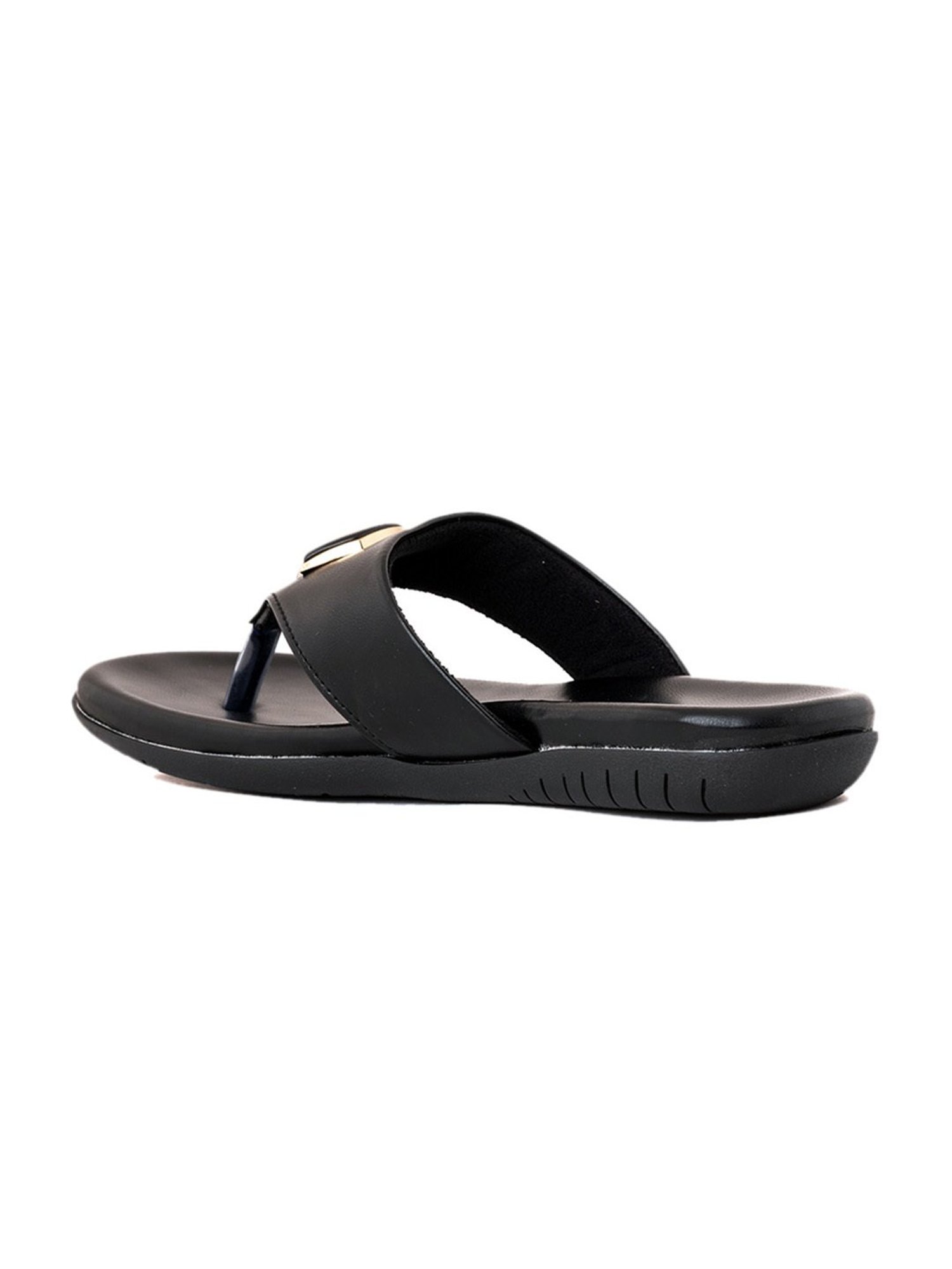 Khadim Women's Black Thong Sandals