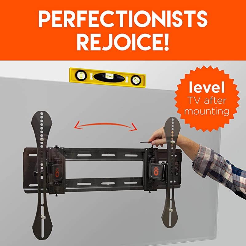 Advanced Tilt Wall Mount for TVs Up to 86 Maximum Tilt Range On Large TVs Great for Mounting TV Above A Fireplace Easy Install Hardware Included
