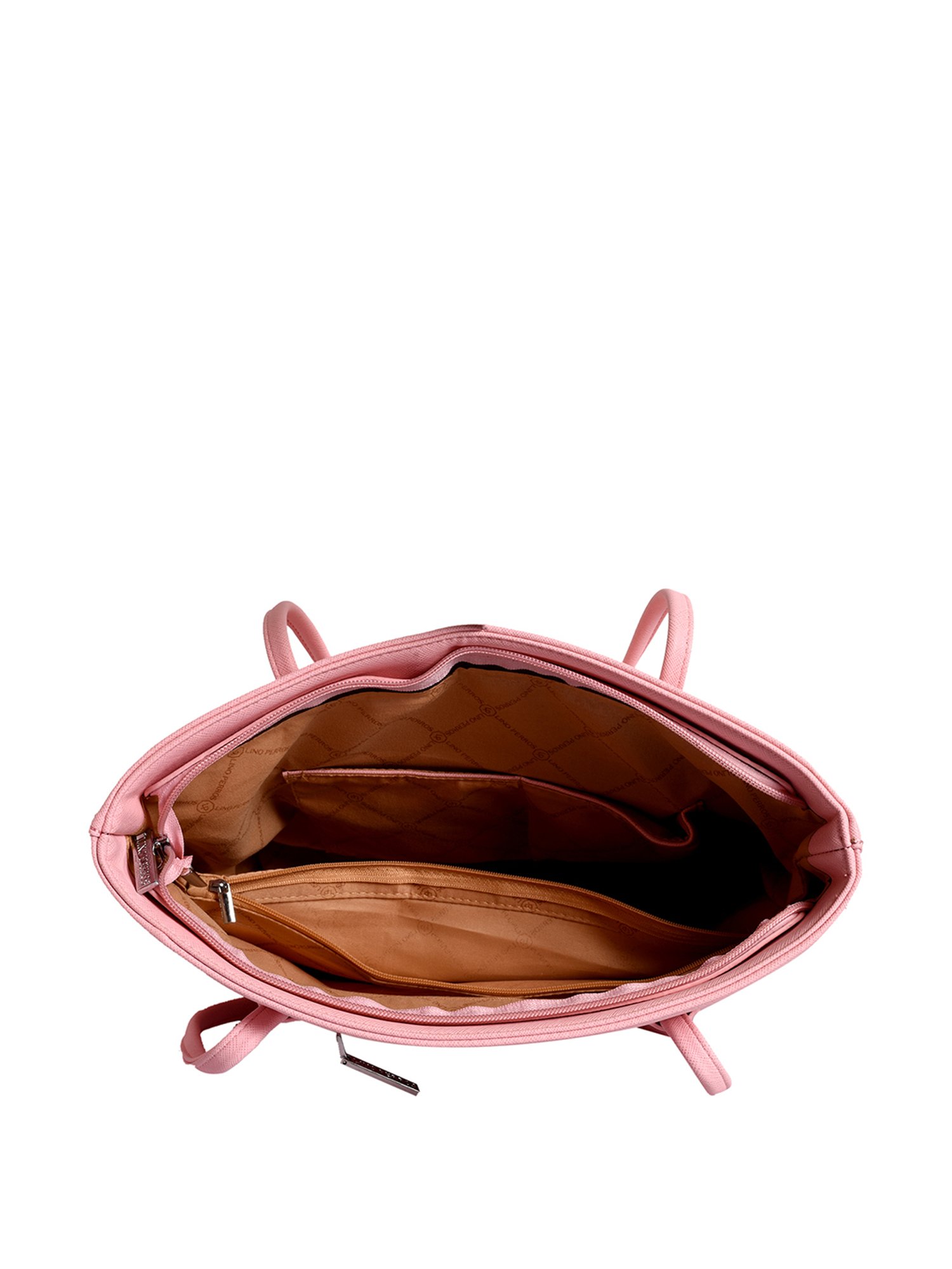 Lino Perros Baby Pink Textured Medium Handbag