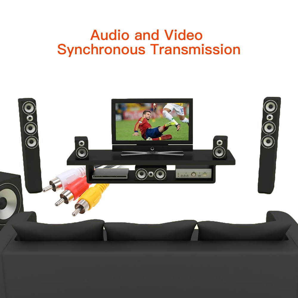 Video CableComposite Cord 30 ft RCA to RCA MMx3AV Cable for TVDVDVCD etd