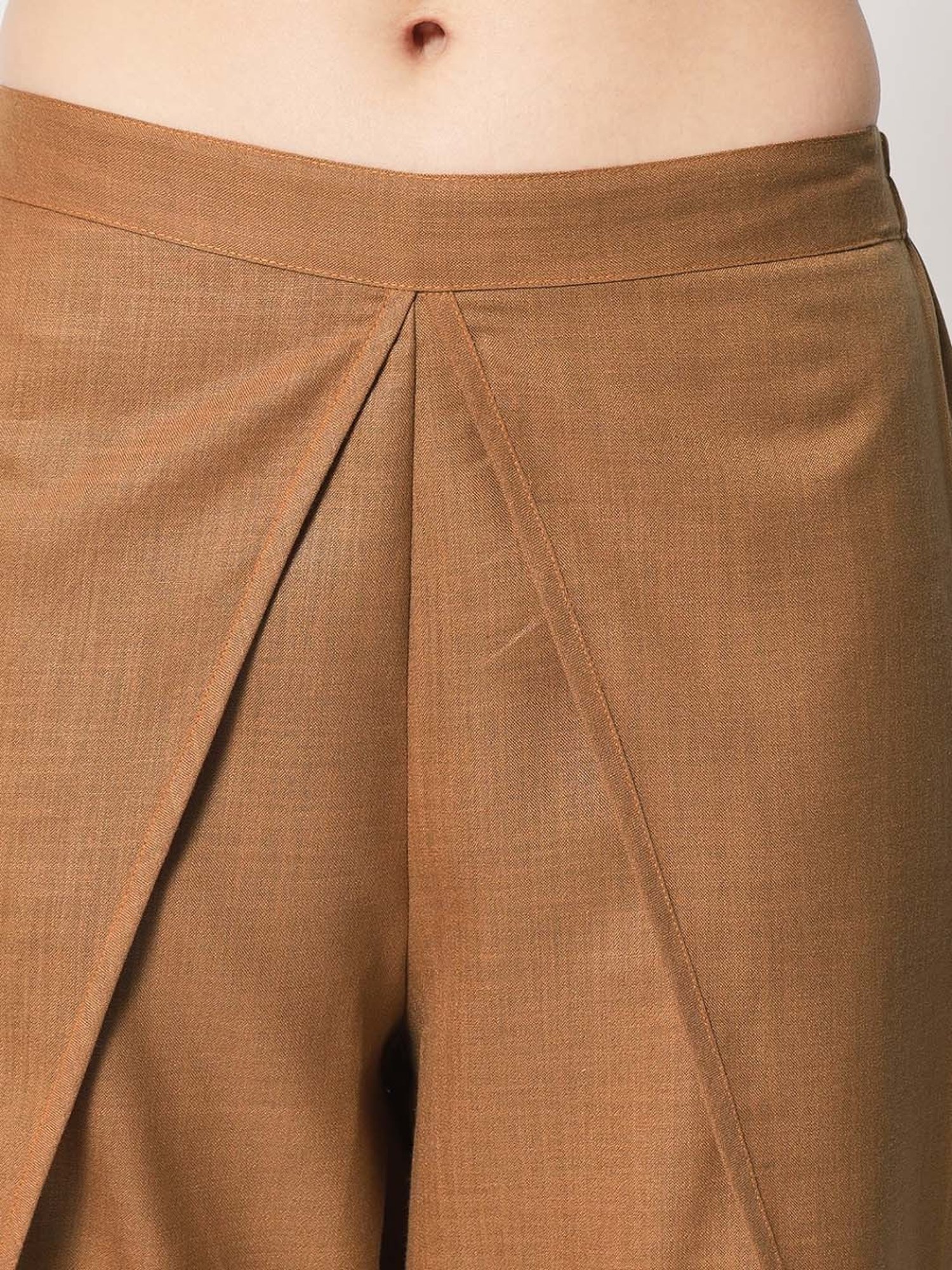 9rasa Brown Cotton Dhoti Pants