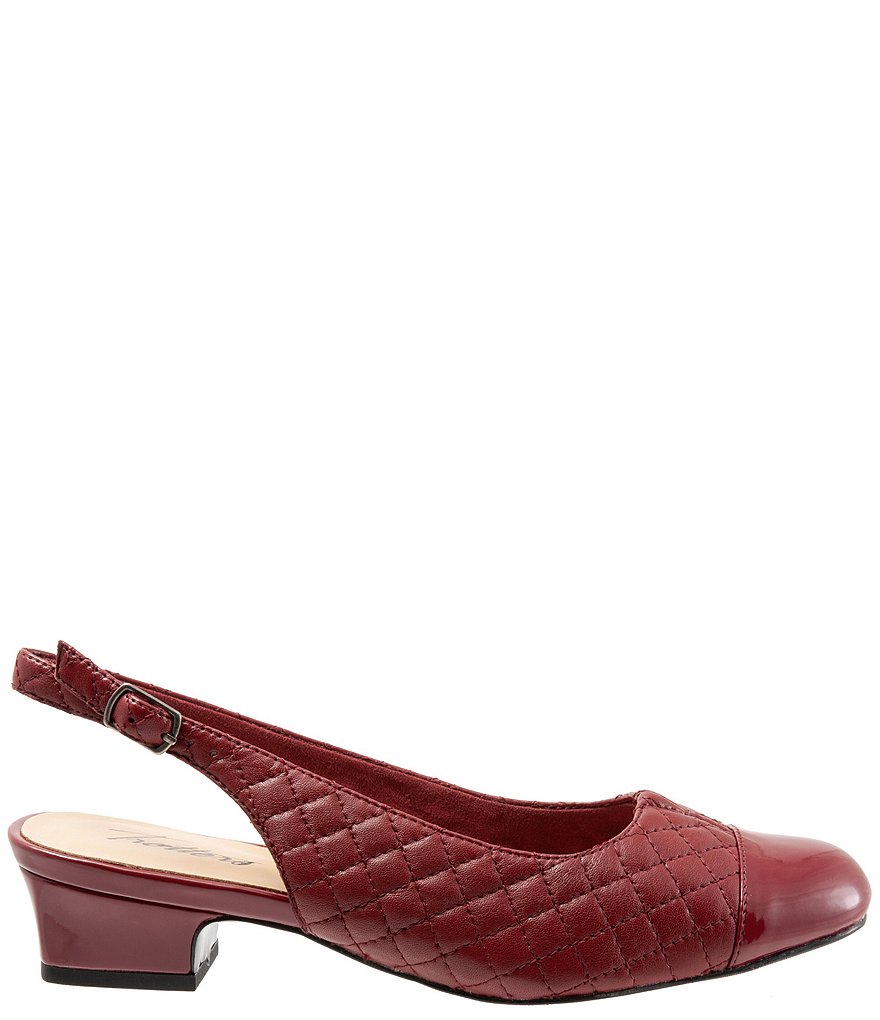 Trotters Dea Quilted Leather Sling Pumps