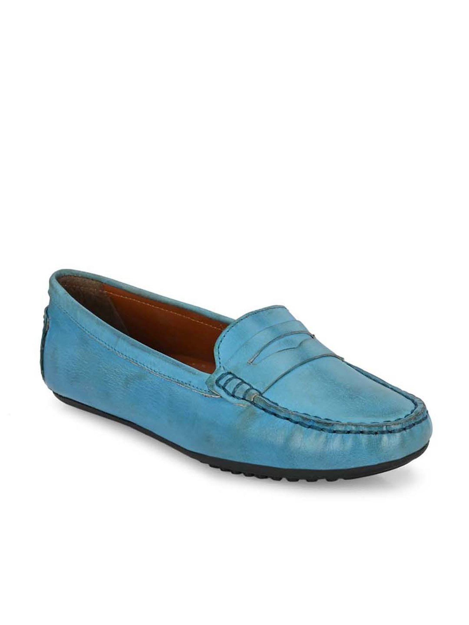 Carlo Romano Women's Sky Blue Casual Loafers