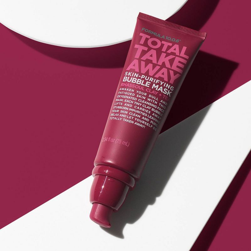 Formula 10.0.6 Total Take Away Skin Purifying Bubble Mask - Rhassoul Clay + Tea - 2.54 fl oz