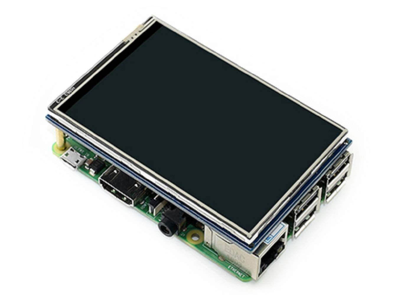 3.5 inch Resistive Touch Screen IPS LCD 480x320 Hardware Resolution XPT2046 Controller for Any Revision of Raspberry Pi (3B+/3B/2B/A+/B+)
