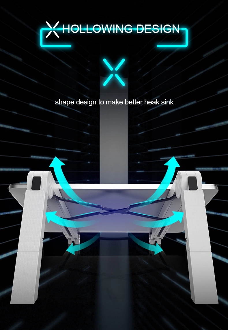 Laptop Stand Cooling Stand Lightweight Plastic Portable Lapto Stand Foldable Portable Tablet Stand (Black)