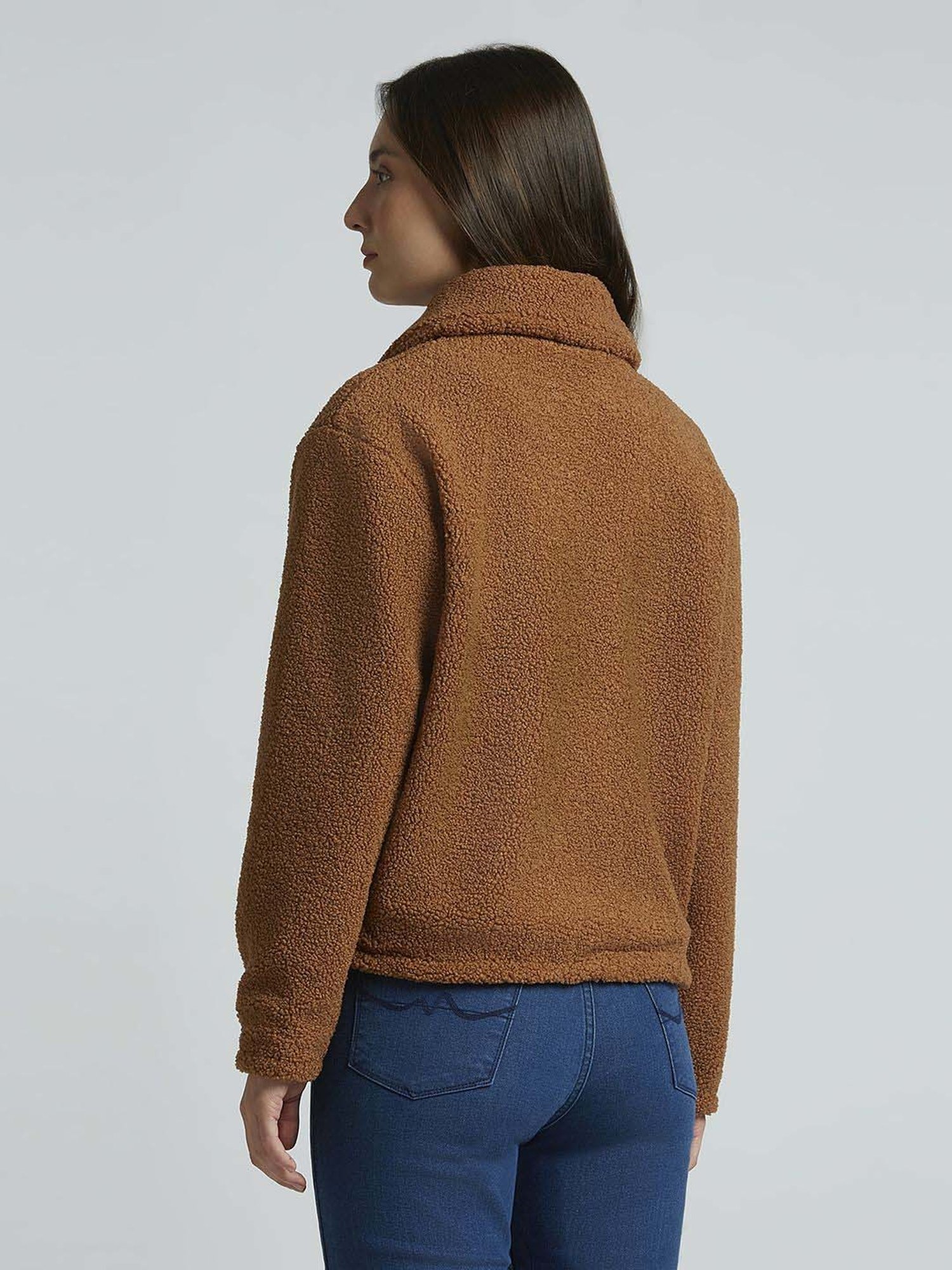 Pepe Jeans Brown Self Pattern Jacket