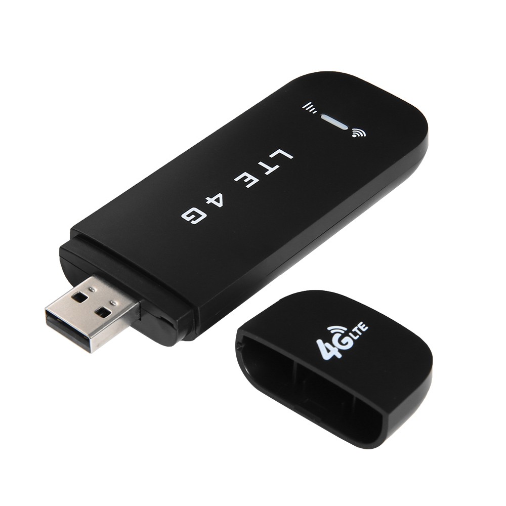 Unlocked QR91F 4G LTE USB WiFi Modem Router 100M Mini Portable USB WiFi Dongle FDD-LTE/WCDMA/CDMA/EVDO US Version Black