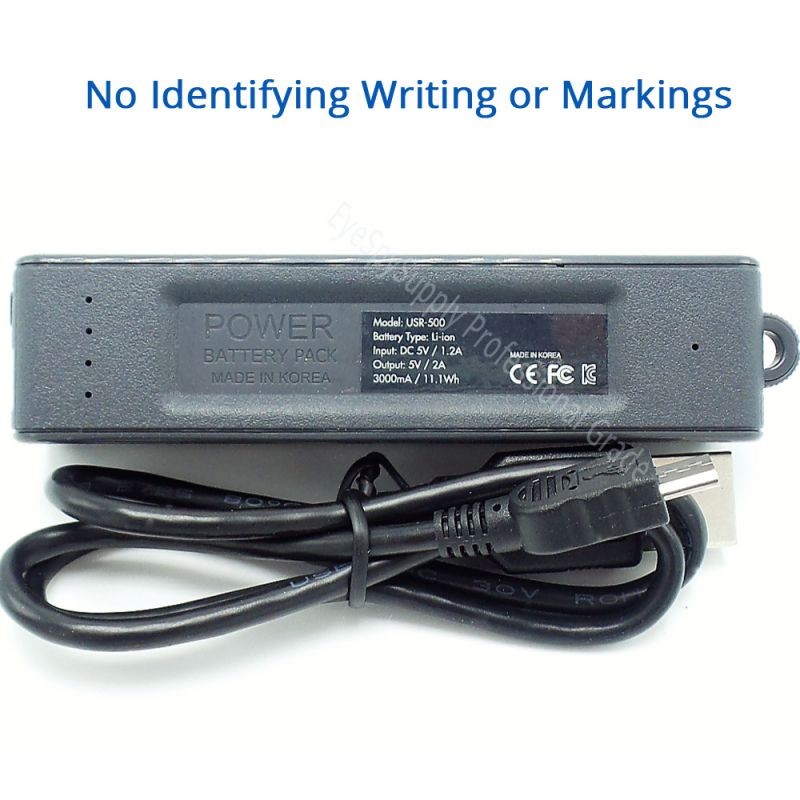 Small Voice Activated Digital Audio Spy Recorder | Super Long 150 Day Standby Battery Life / 14 Day Continuous | 576 Hr Storage Capacity 16GB | Functional Portable Phone/Device USB Charger/Power Bank