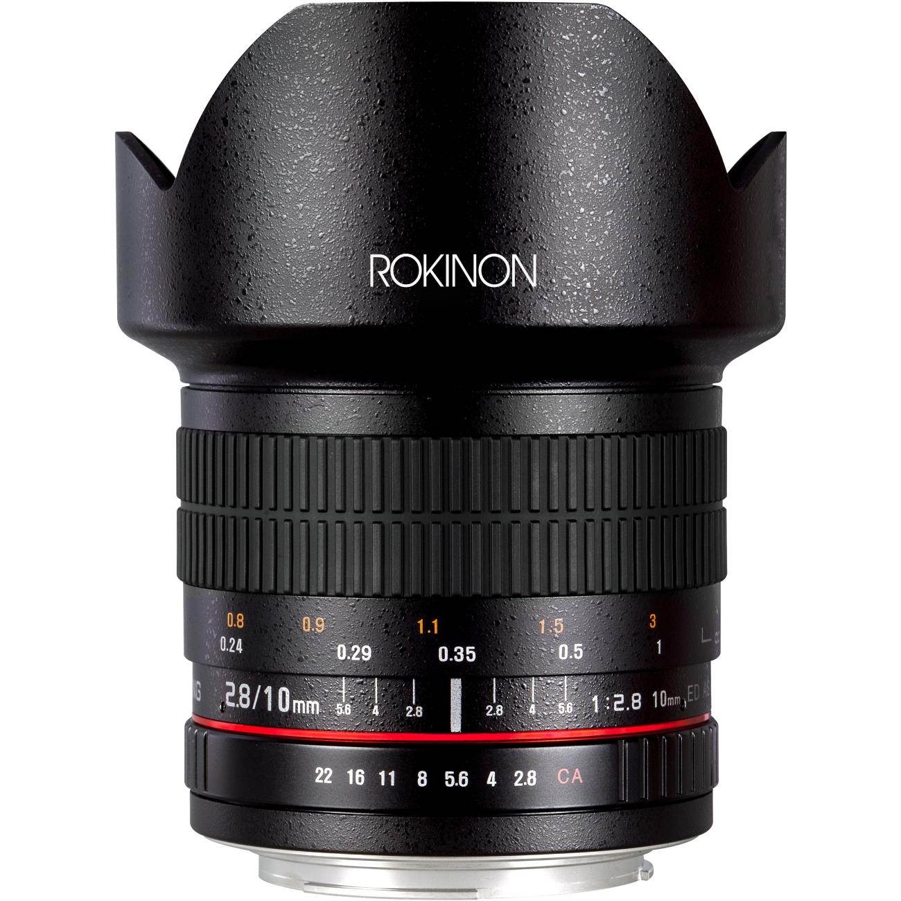 Rokinon 10mm f/2.8 ED AS NCS CS Lens for Fujifilm X Mount, Manual Focus #10M-FX