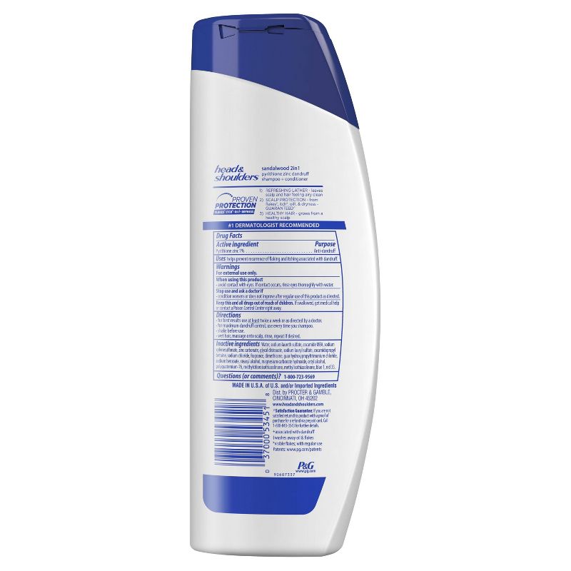 Head and Shoulders Advanced Series Sandalwood 2-in-1 Shampoo and Conditioner for Men - 12.8 fl oz
