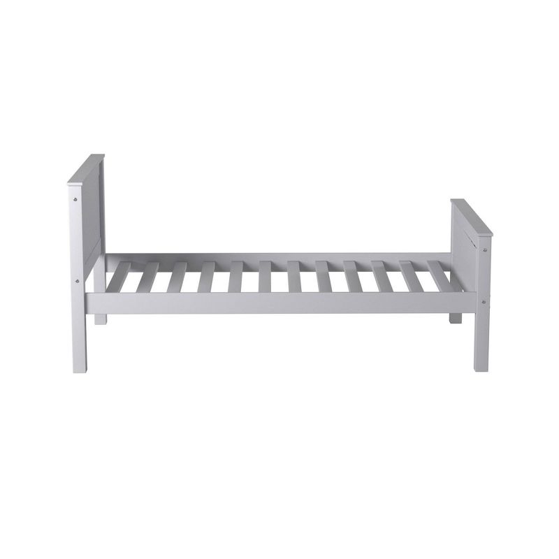 Twin Harmony Wood Platform Bed Dove Gray - Alaterre Furniture