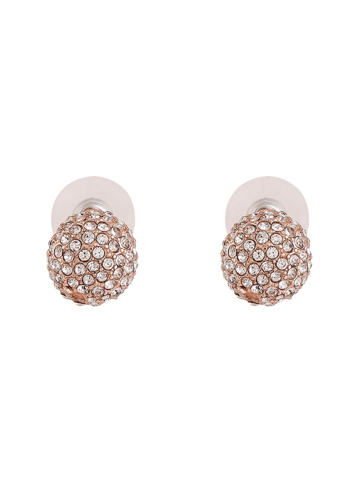 Estele Rose Gold-Plated Sparkling Stud Earrings