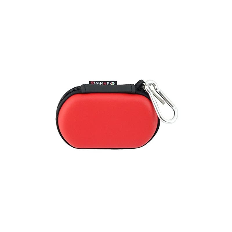 Flash Drive Case] - Lensfo Universial Portable Waterproof Shockproof Electronic Accessories Organizer Holder / Flash Drive Case Bag - Red