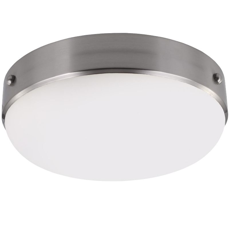 Generation Lighting Cadence 2 light Brushed Steel Ceiling Fixture FM390BS