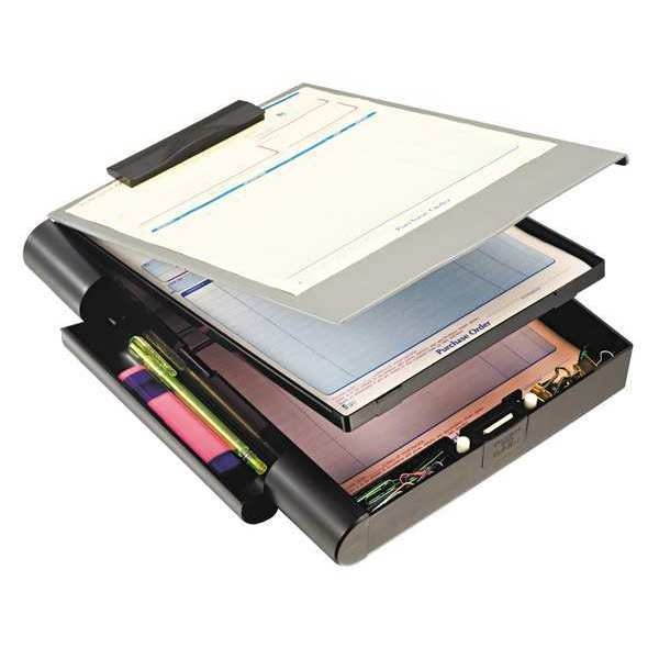 Officemate Clipboard,9x12,Dblstor,Bk 83357