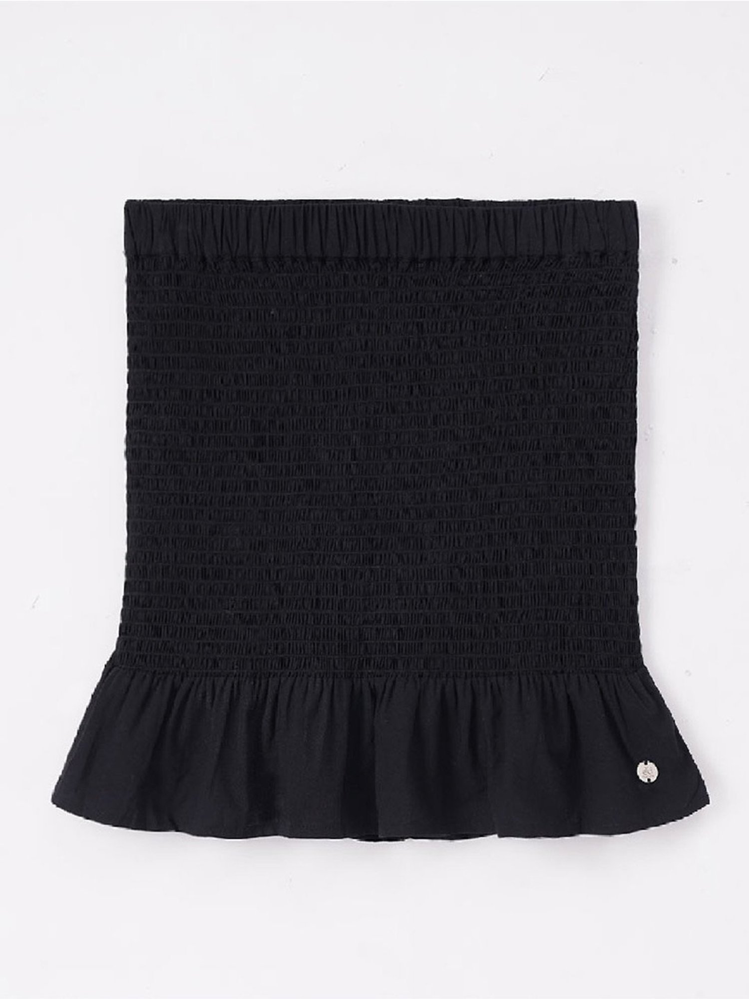 Edheads Kids Black Cotton Regular Fit Skirt