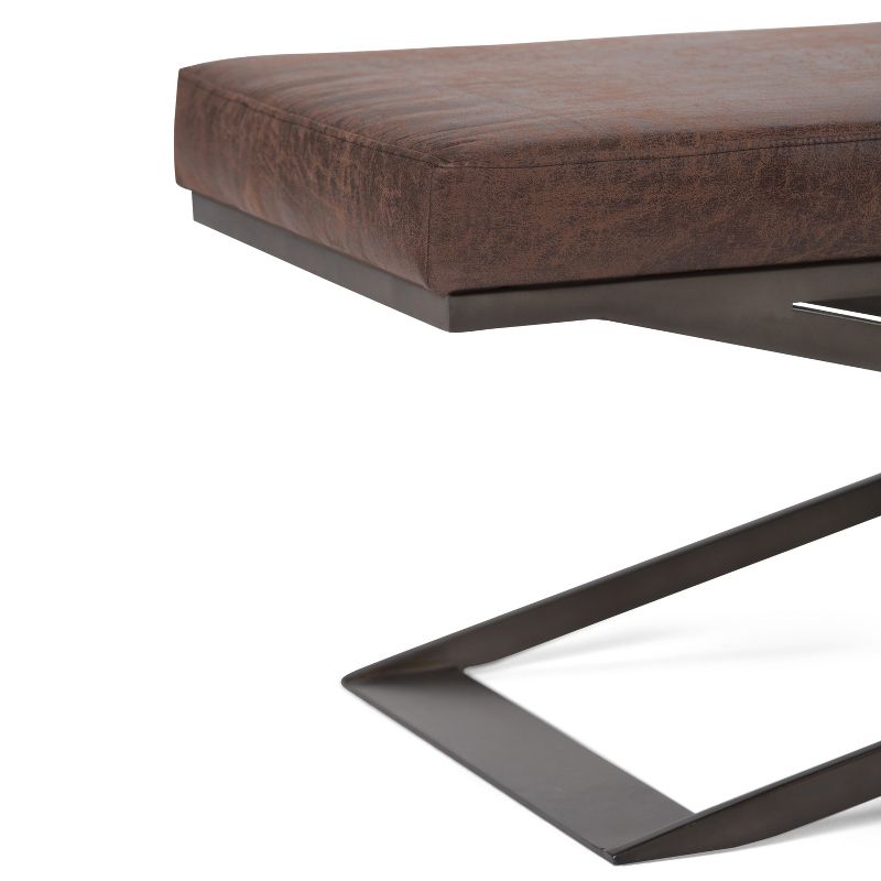 Juneau Demilune Accent Bench Brown - Treasure Trove Accents