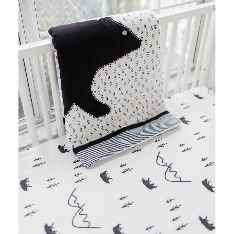 Crib Bedding Set My Baby Sam White Black