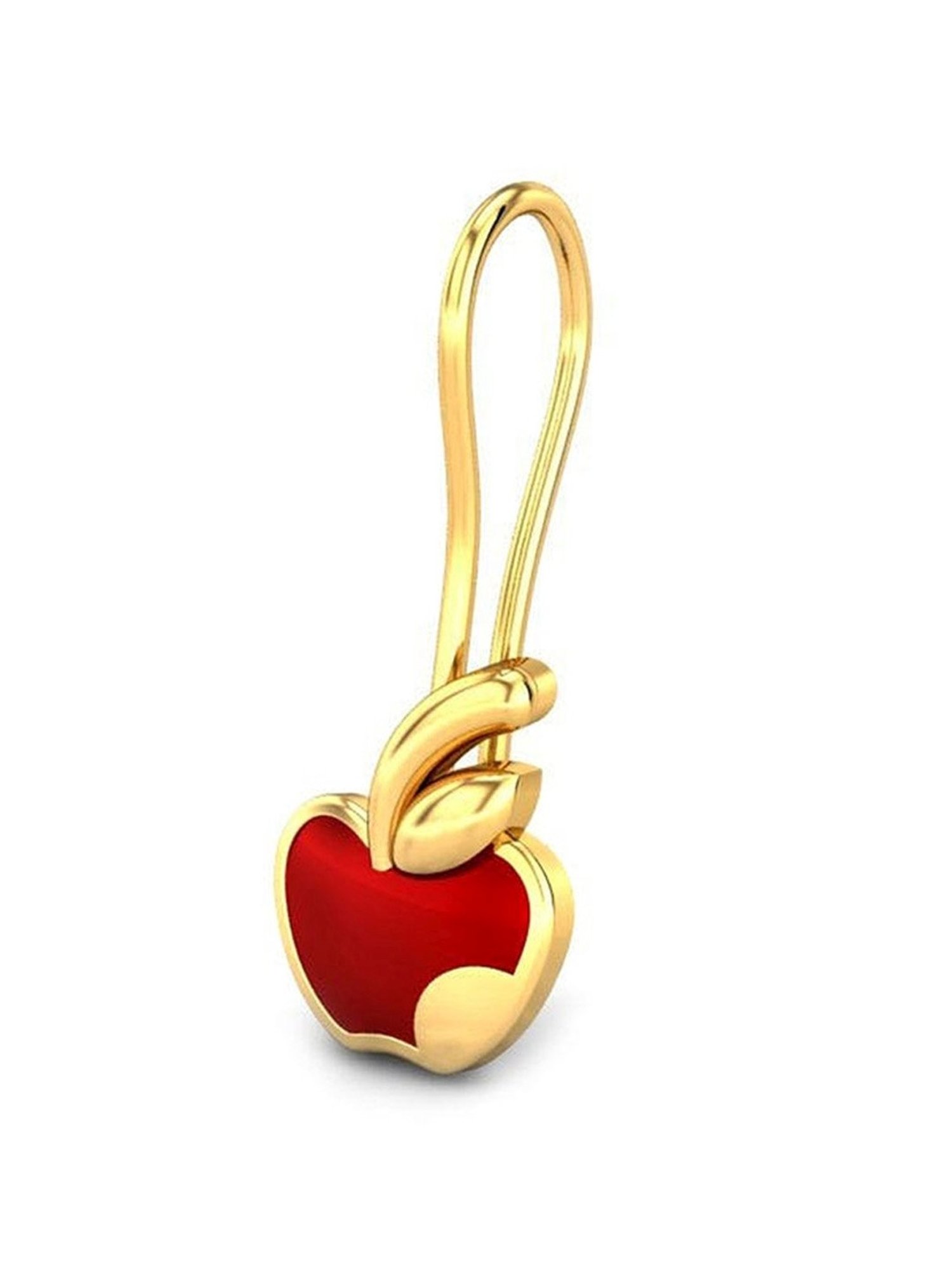 Candere by Kalyan Jewellers 18k BIS Hallmark Yellow Gold Drop Earrings