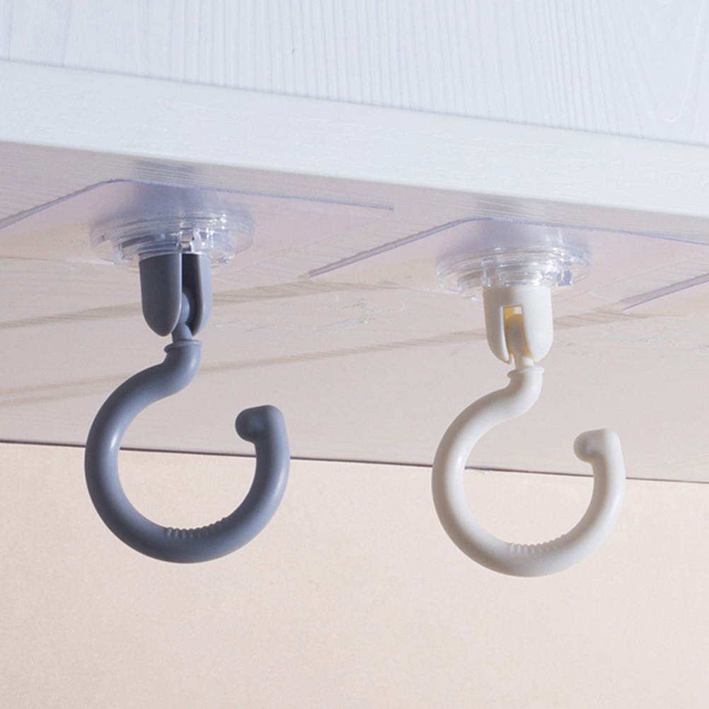 4pcs Rotatable Wall Hanger Towel Hooks Holder for Hanging Clothes for Kitchen Home
