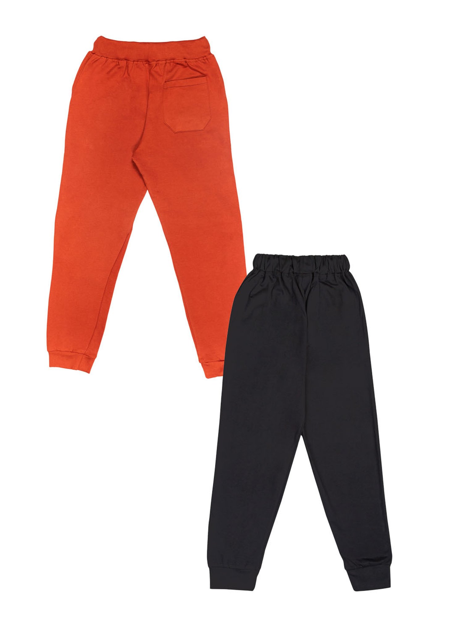 Todd N Teen Kids Red & Black Printed Joggers (Pack Of 2)