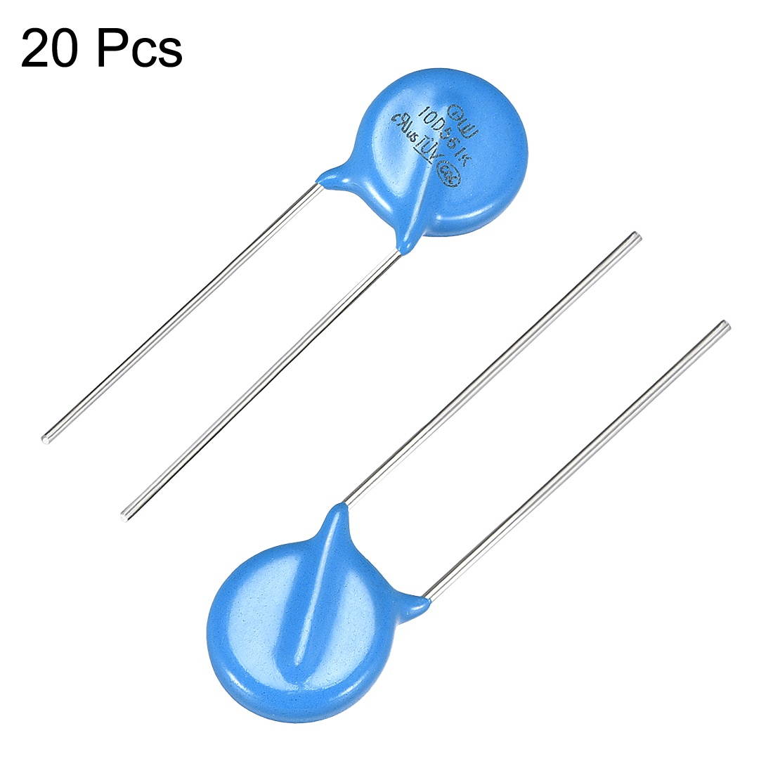 20Pcs Voltage Dependent Resistors AC 350V 10D561K Radial Lead Disc Varistors