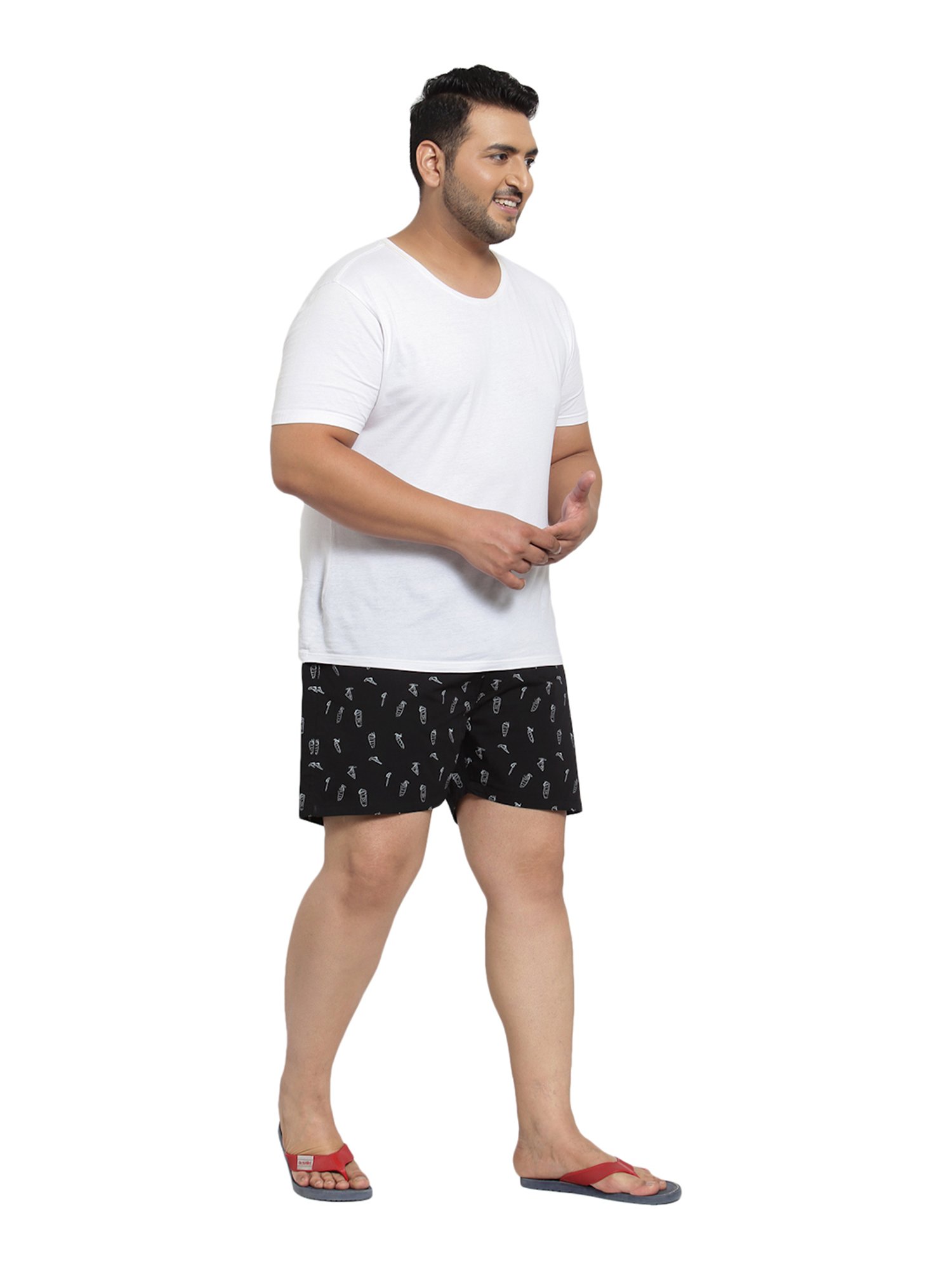 Melon by PlusS Black Printed Boxers