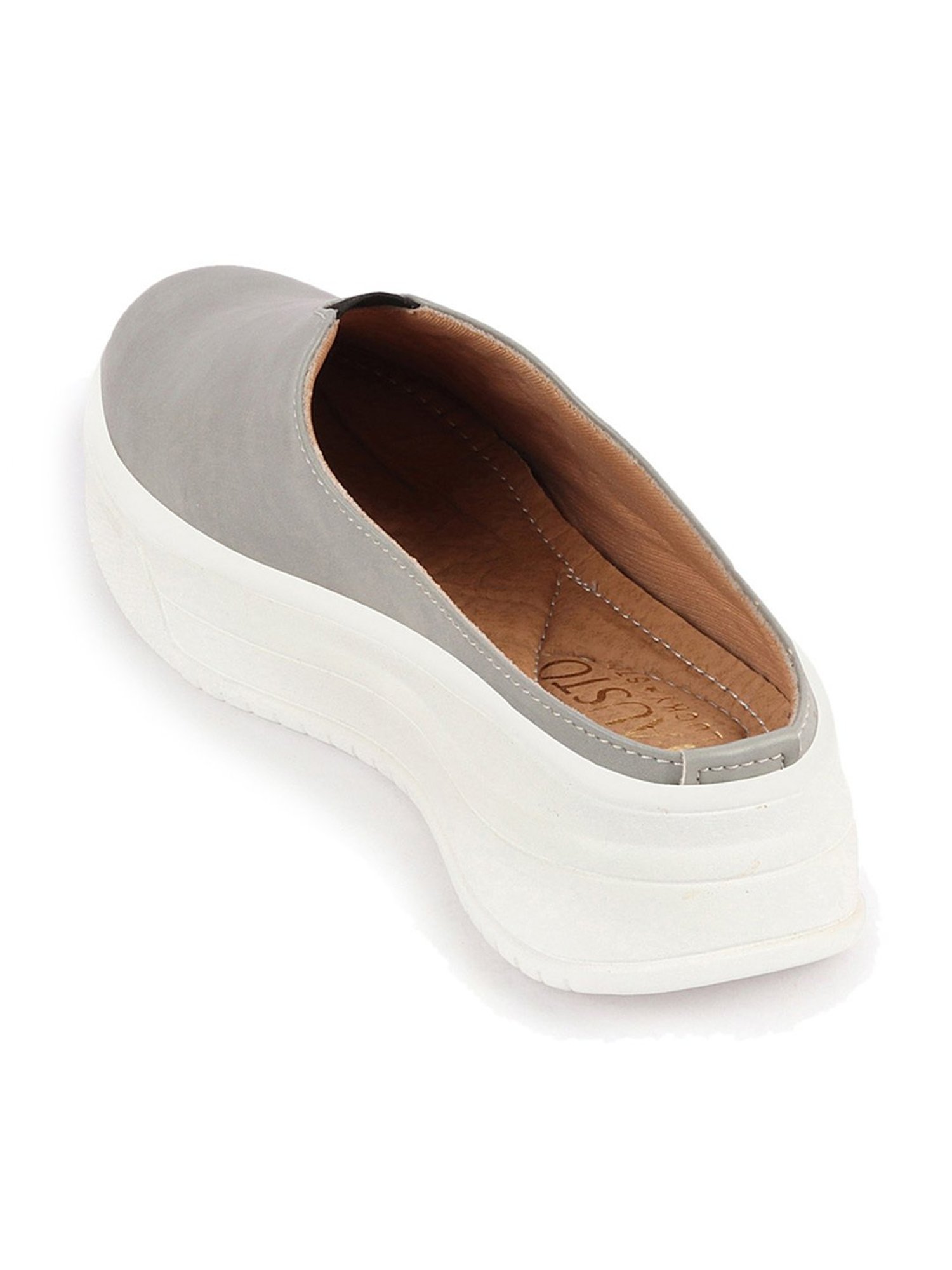 Fausto Women's Grey Mule Shoes
