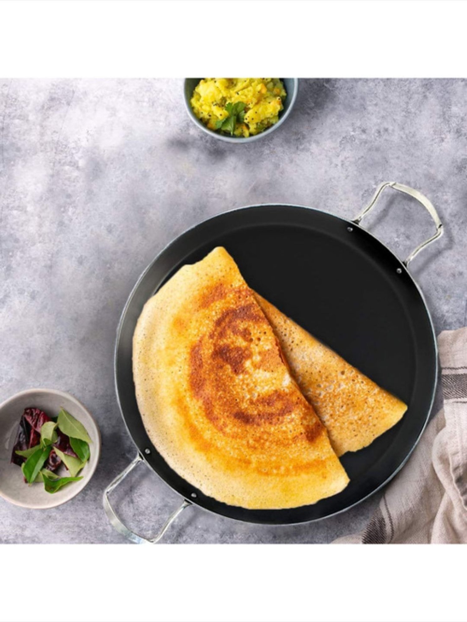 The Indus Valley Black Cast Iron 2 Piece Cookware Set