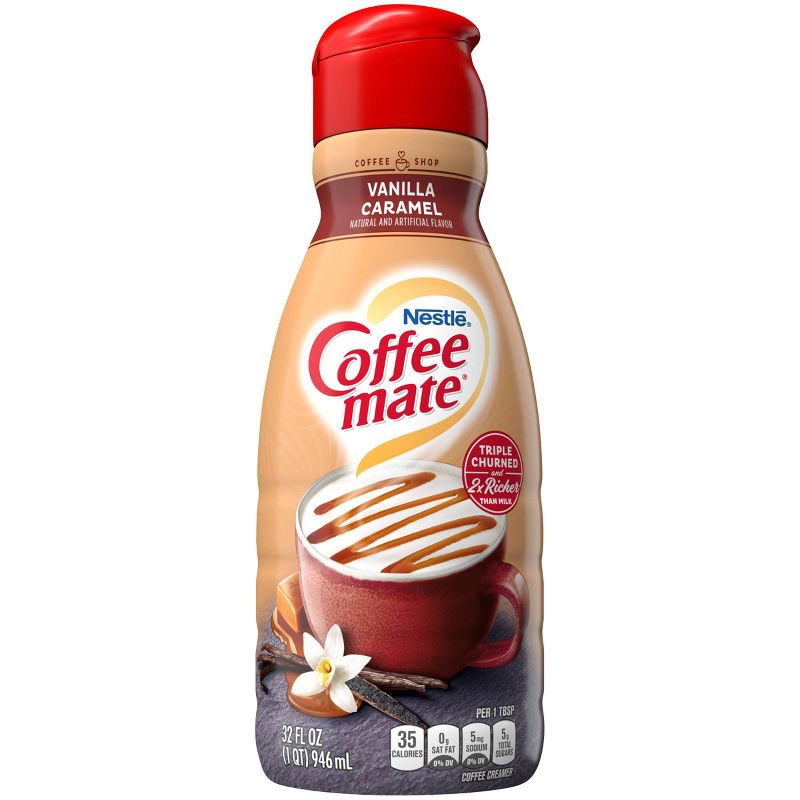 Coffee Mate Vanilla Caramel Coffee Creamer - 1qt