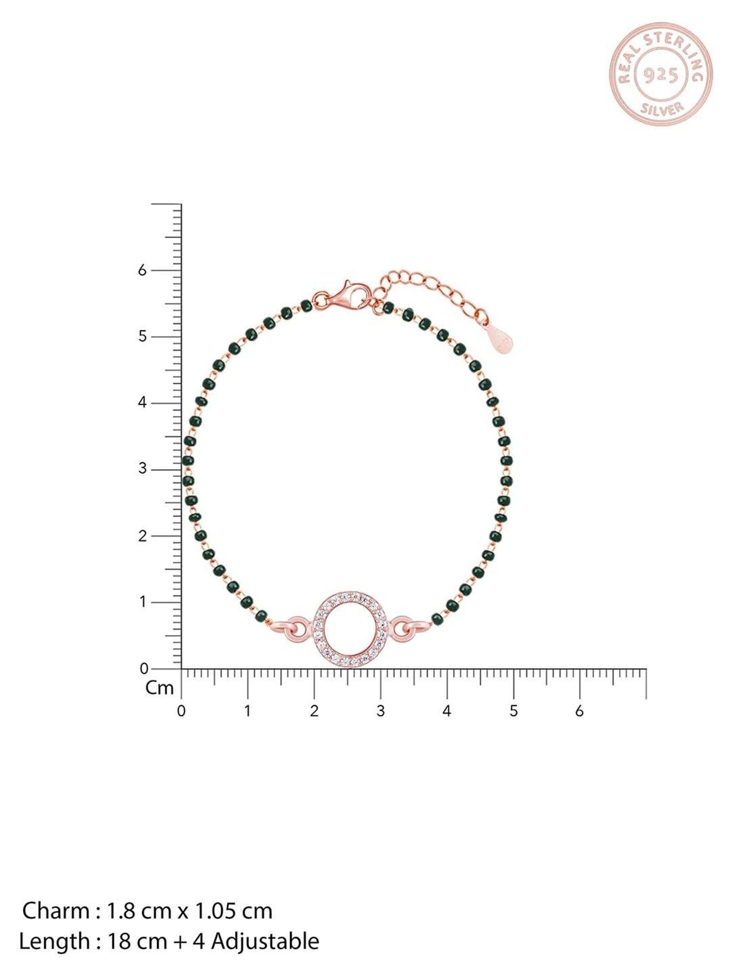 GIVA 92.5 Sterling Silver Circle of Life Bracelet for Women