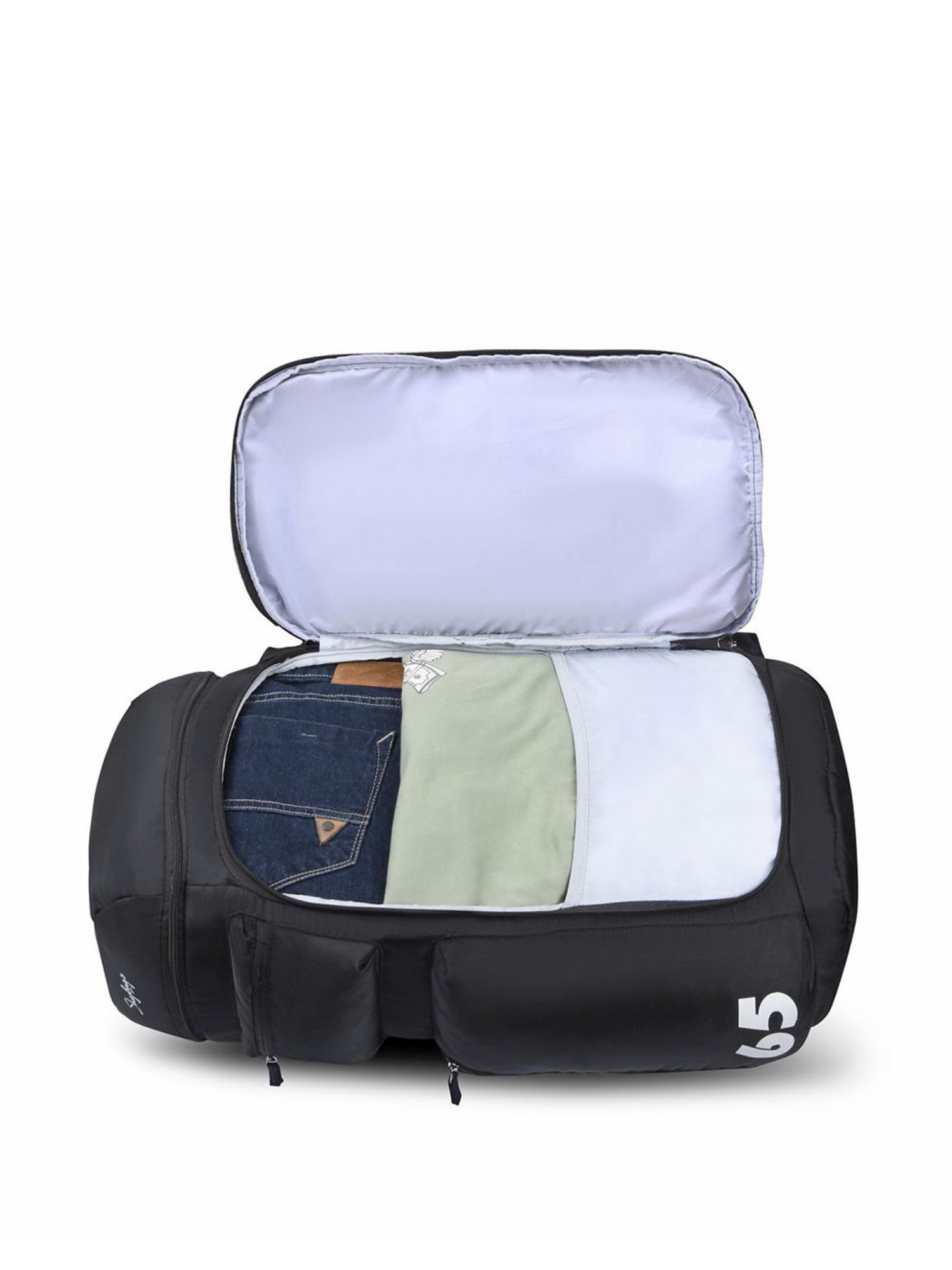 Skybags Ridge 02 Black Polyester Printed Rucksack - 65 Ltrs