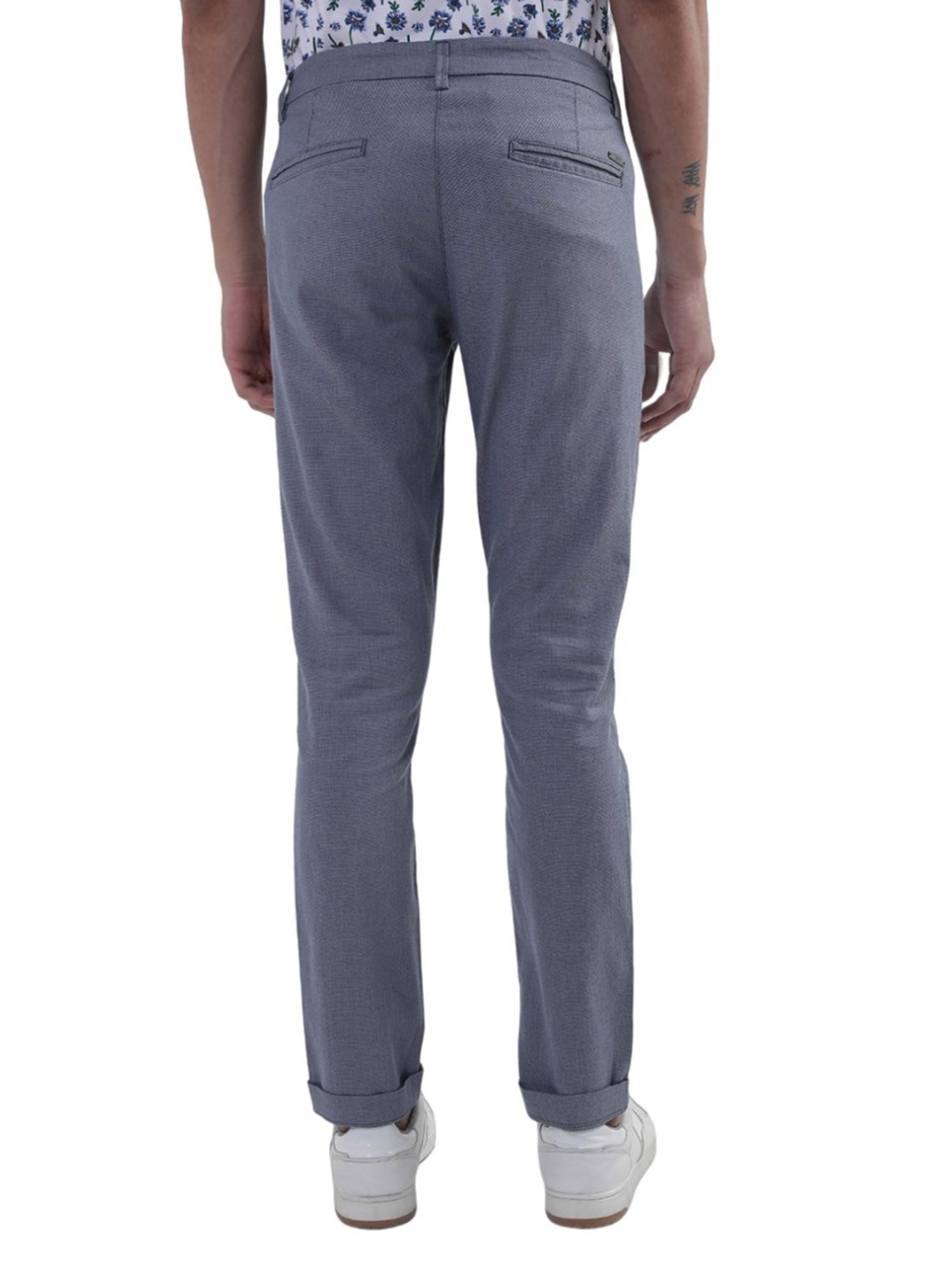 Bruun & Stengade Blue Slim Fit Trousers