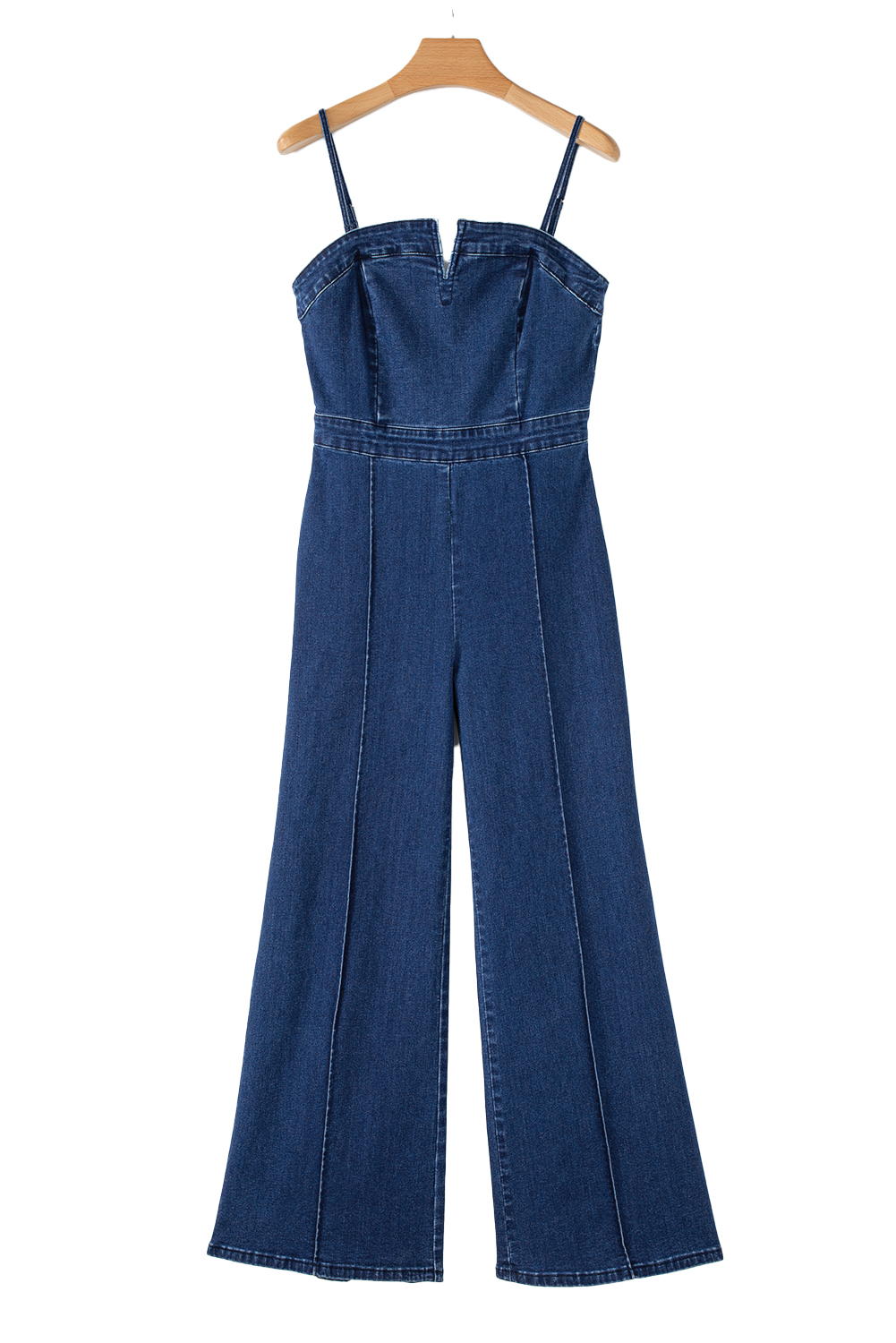 Gray Textured Wide Leg Overall with Pockets