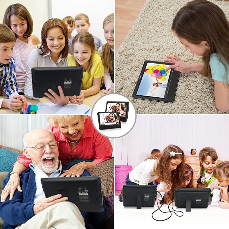 PC807B Personal Portable MP3CD Player with AntiSkip Protection with Stereo Earbuds BlackGray