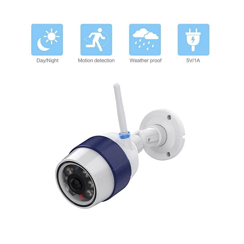 1 Pack Dummy Fake Surveillance Camera with Motion Sensor LED Light (Indoor and Outdoor)