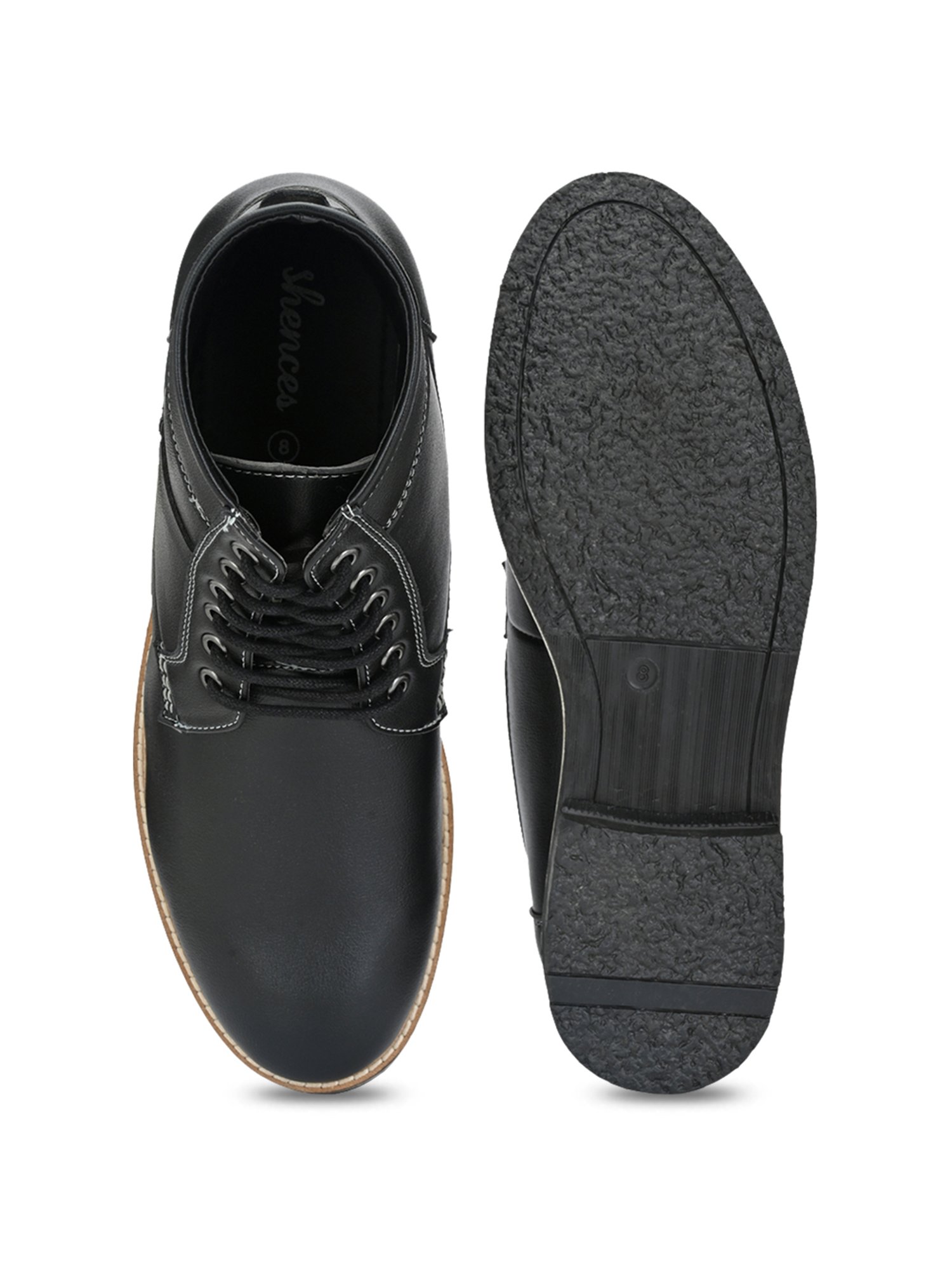 Shences Black Derby Boots