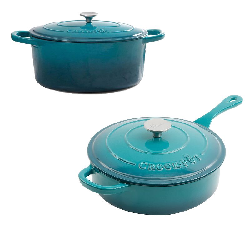 Kamado Joe 5.5 Quart Thick Walled Cast Iron Dutch Oven Outdoor Camping Cookware