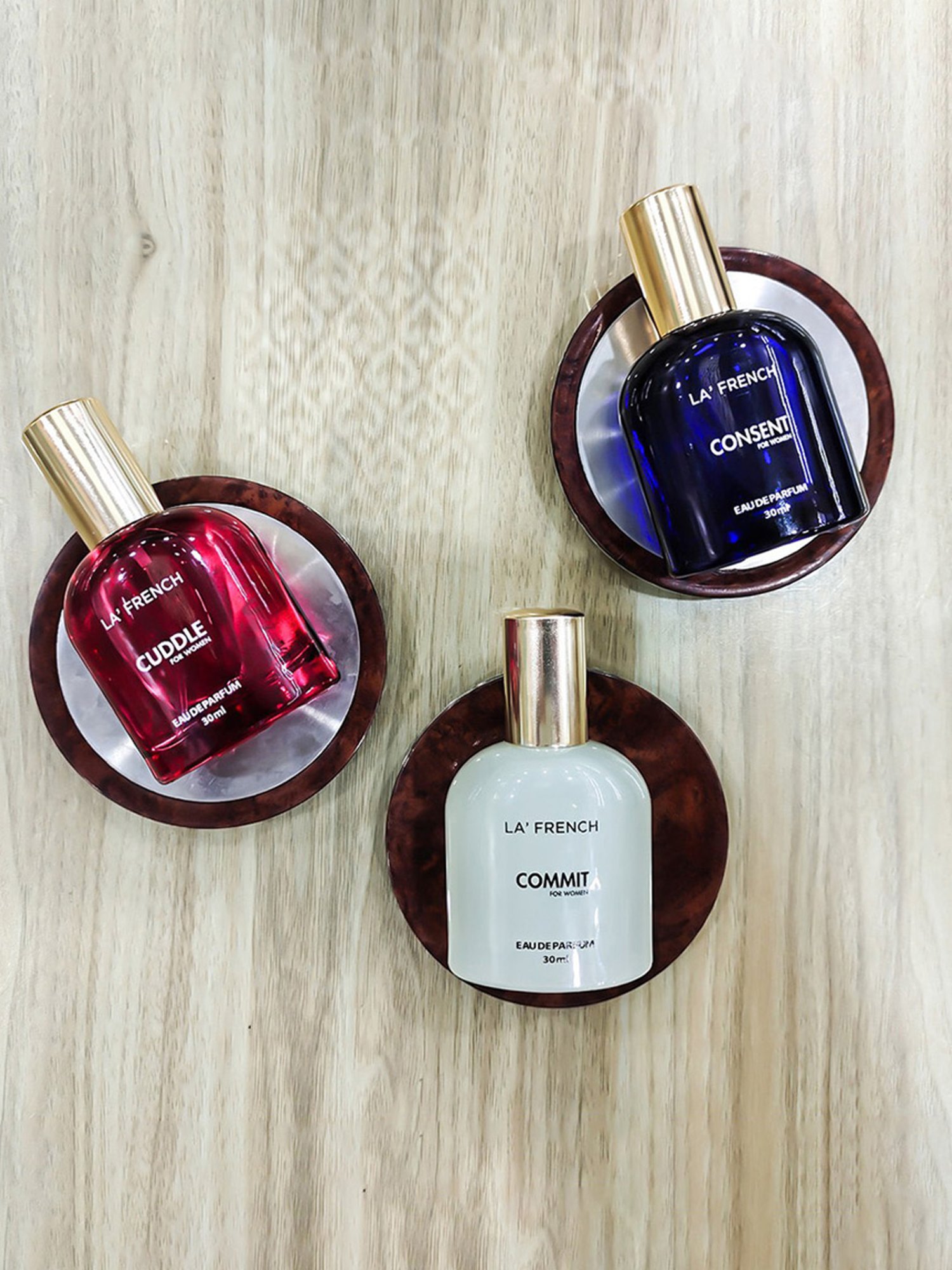 La'french Cuddle, Commit & Consent Eau de Parfum Gift Set for Women