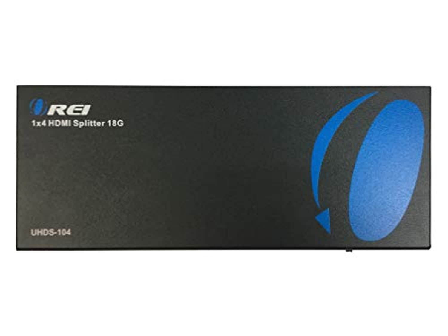 Orei UltraHD 4K @ 60 Hz 1 X 4 HDMI Splitter 1 in 4 Out 4 Port 4: 8-Bit - HDMI 2.0, HDCP 2.0, 18 Gbps, EDID, Duplicate / Mirror 4K Screens - UHDS-104 (UHDS-104)