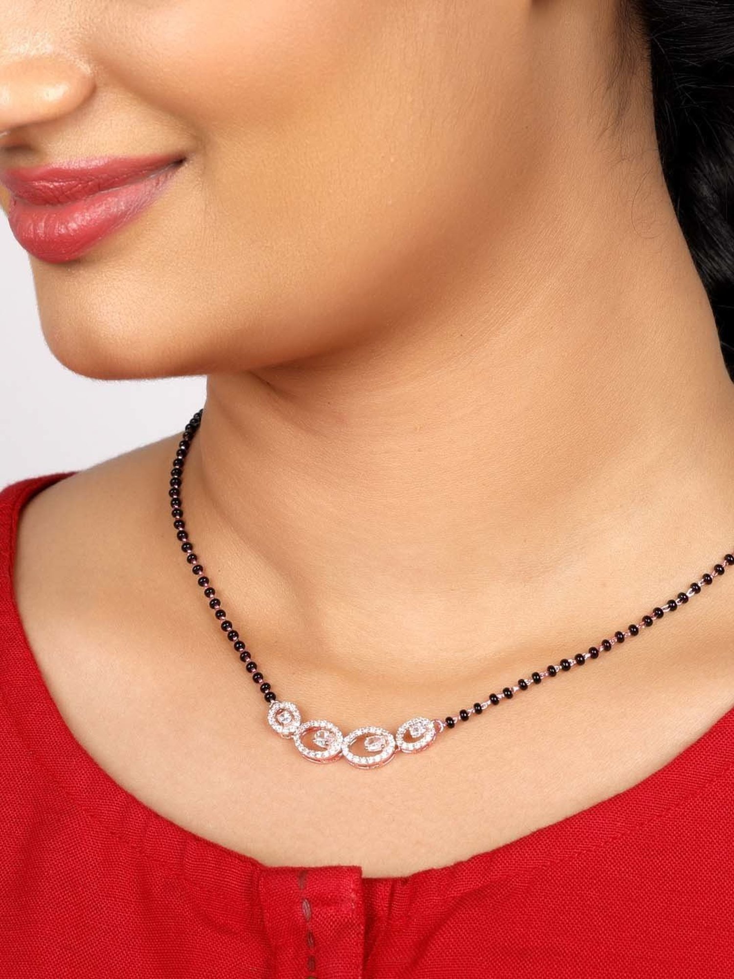 GIVA 92.5 Sterling Silver Eternal Love Mangalsutra for Women