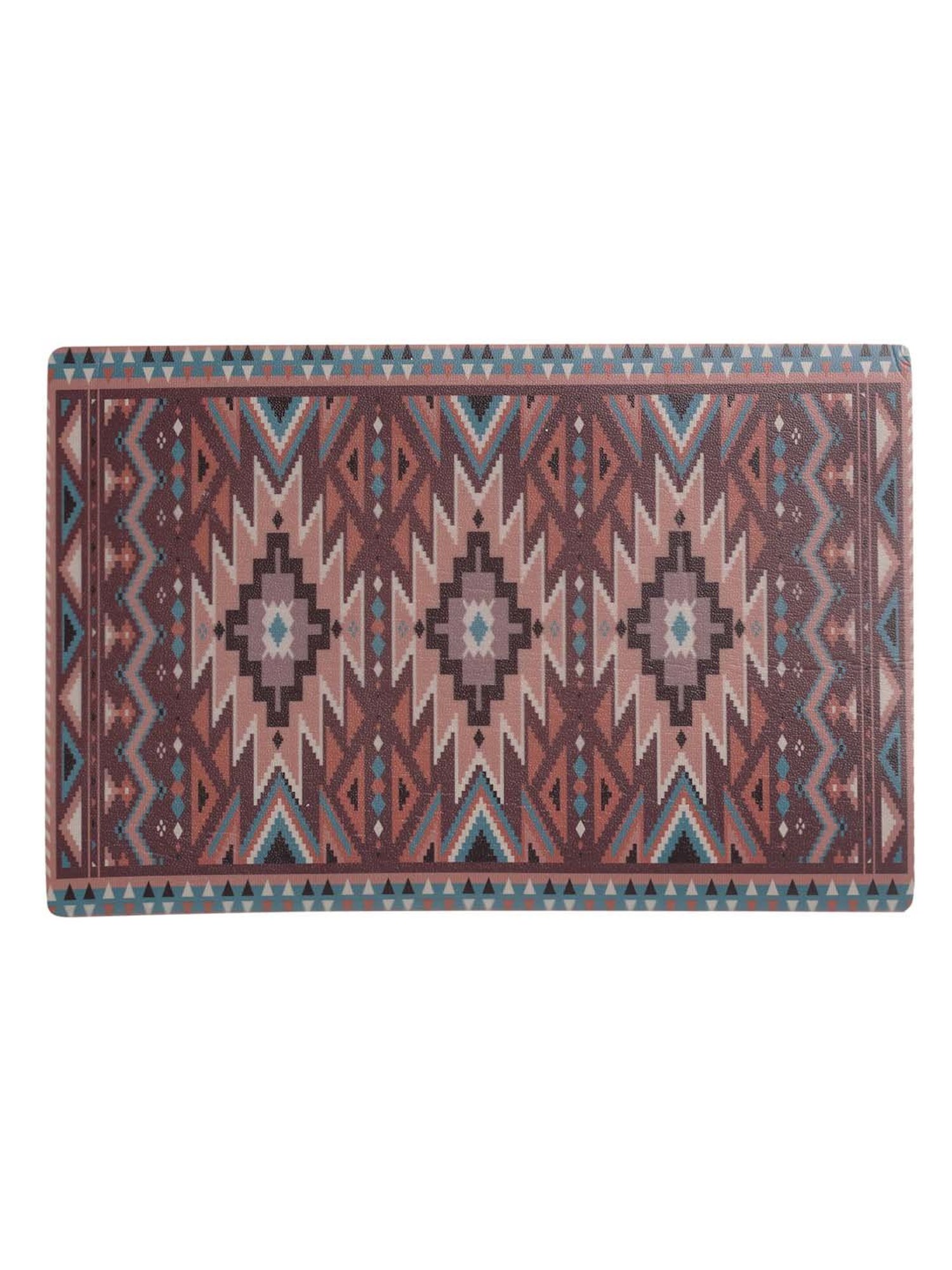 HOSTA HOMES Multicolor PVC Anti-Skid Door Mat - Set of 1