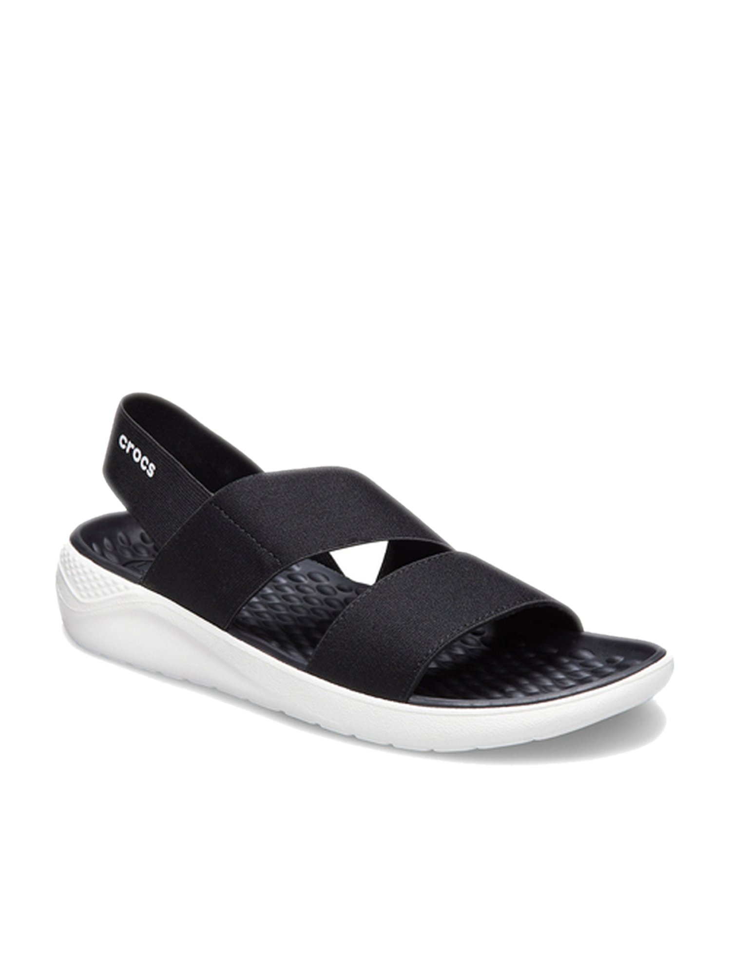 Crocs LiteRide Black Sling Back Sandals