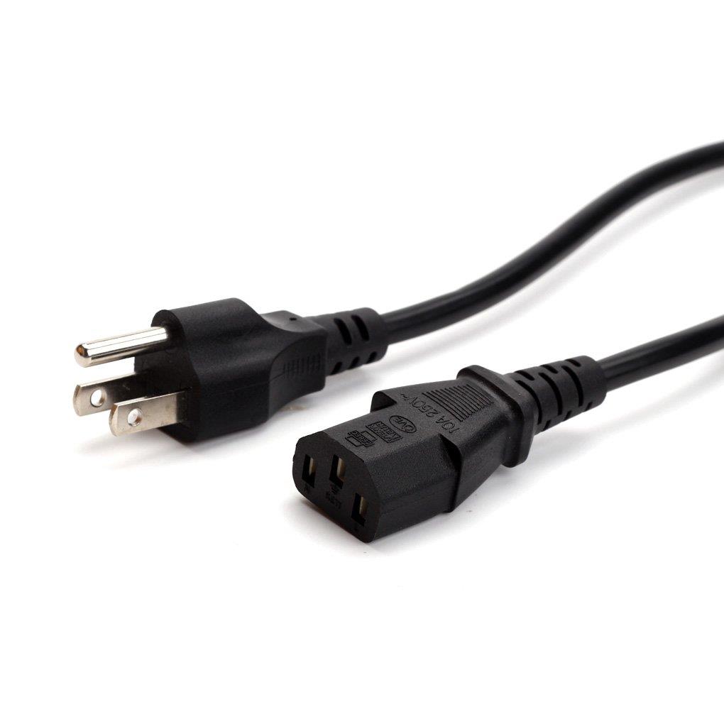 (UL Certified) Antoble 6ft AC Power Supply Cord for Treadmill Elliptical 18GA AC Cable AWG Plug