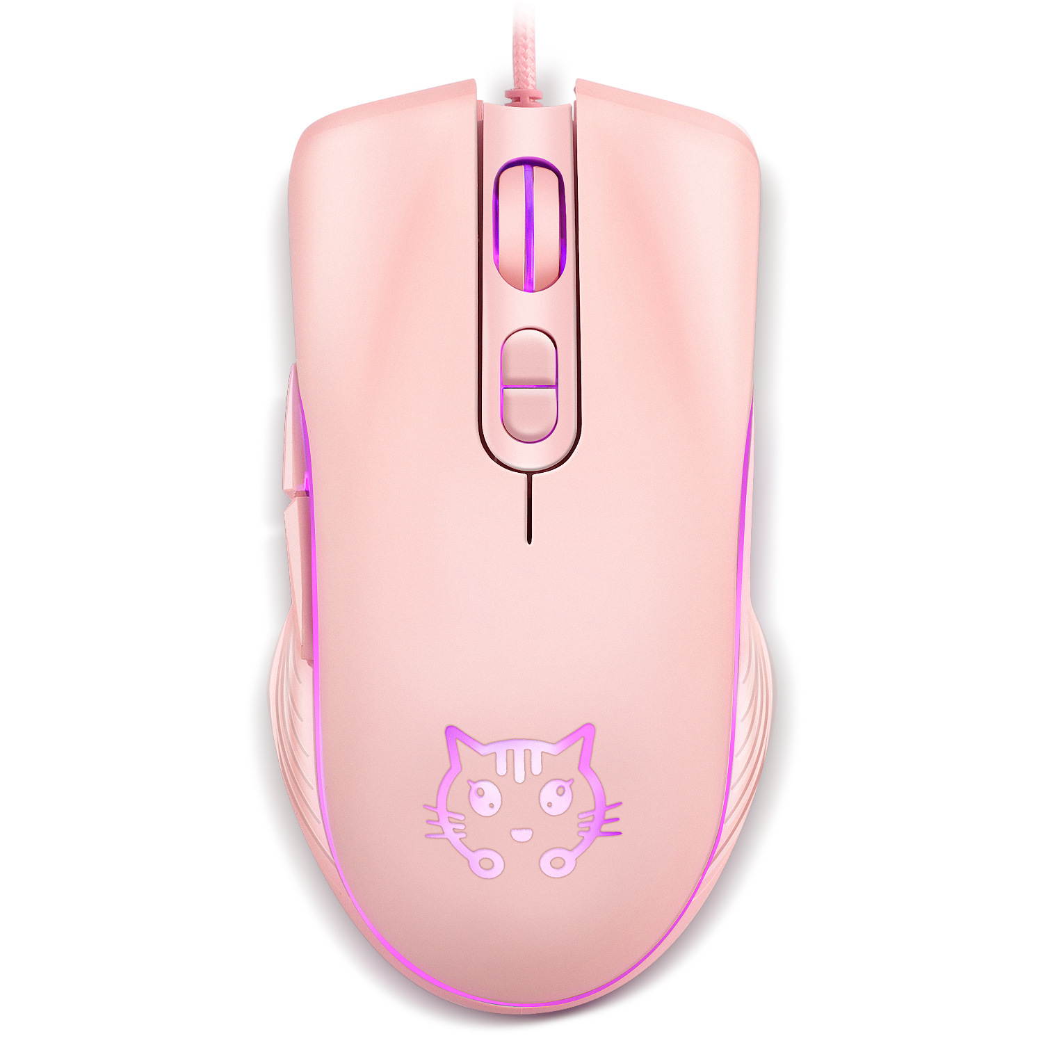LUNA Cat Party Gaming Mouse USB Wired Lovely Mouse for Windows Macos Android 2400DPI