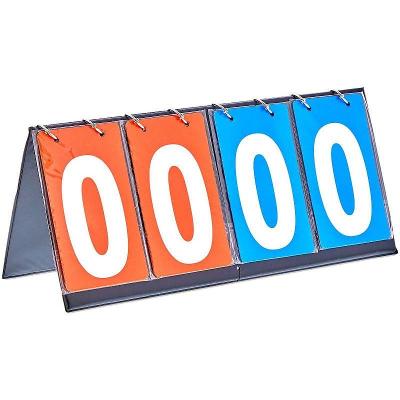 Sportime Multi Sport Scoreboard, Blue/Red Flip Numbers, 23 x 11 Inches