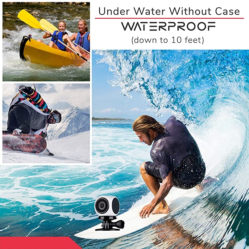 Share Q Underwater Action Camera with Builtin Connector 16GB Compatible with Android White